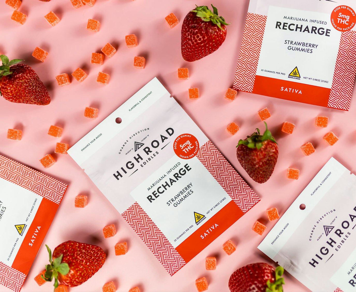 Strawberry Gummies Highquality gummies, mints and chocolate High